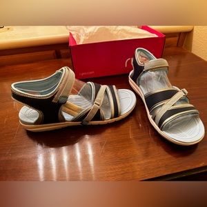 Ryka Womens Sport Sandals Blue Breeze Lightweight Strappy Comfort Shoe Sz 8.5M